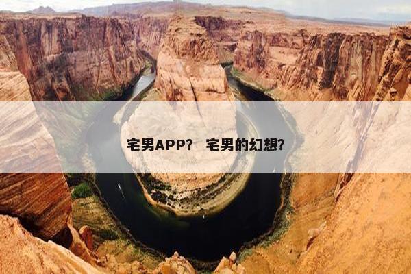 宅男APP？ 宅男的幻想？