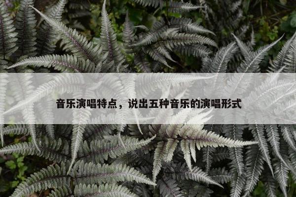 音乐演唱特点，说出五种音乐的演唱形式