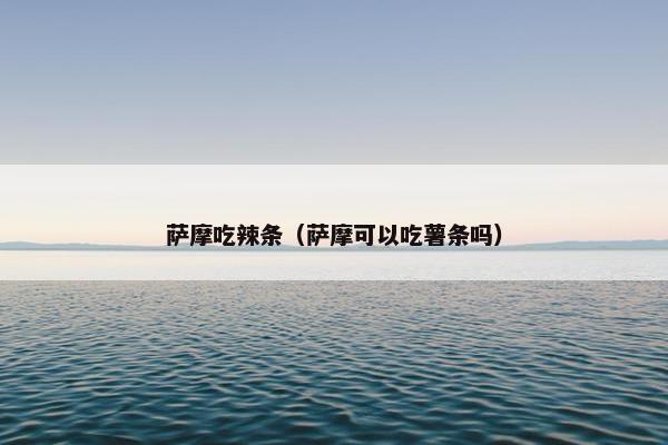 萨摩吃辣条（萨摩可以吃薯条吗）