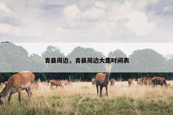 青县周边，青县周边大集时间表