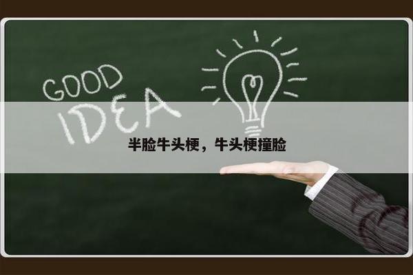 半脸牛头梗，牛头梗撞脸