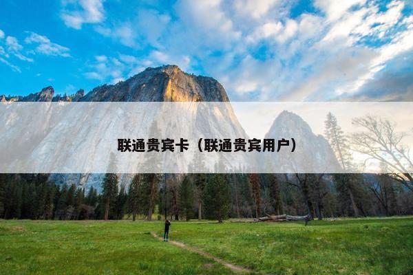 联通贵宾卡（联通贵宾用户）
