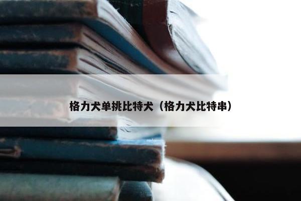 格力犬单挑比特犬（格力犬比特串）