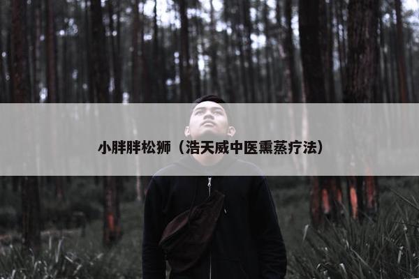 小胖胖松狮（浩天威中医熏蒸疗法）