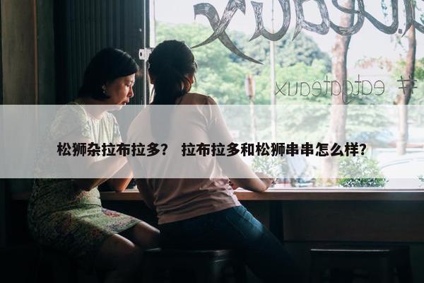 松狮杂拉布拉多？ 拉布拉多和松狮串串怎么样？