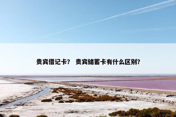 贵宾借记卡？ 贵宾储蓄卡有什么区别？
