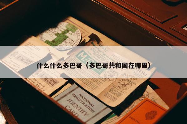 什么什么多巴哥（多巴哥共和国在哪里）