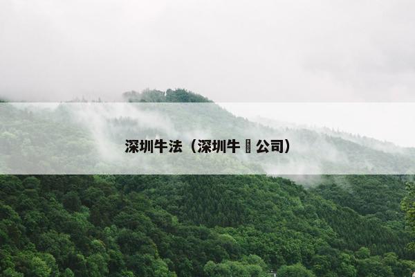 深圳牛法（深圳牛犇公司）
