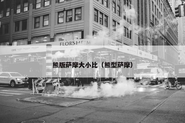 熊版萨摩大小比（熊型萨摩）