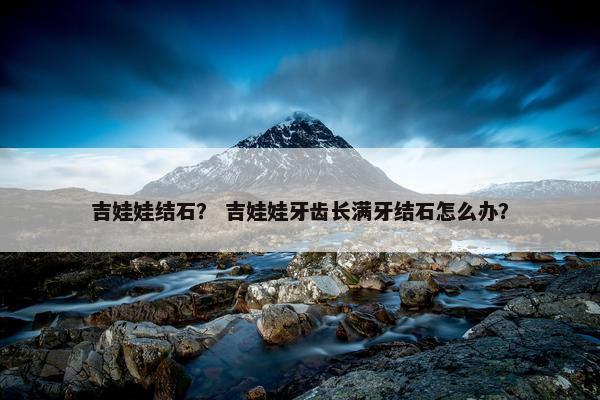 吉娃娃结石？ 吉娃娃牙齿长满牙结石怎么办？