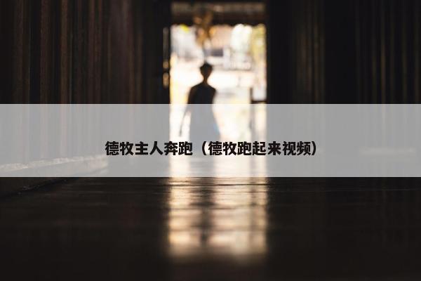德牧主人奔跑（德牧跑起来视频）