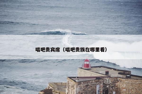 唱吧贵宾席（唱吧贵族在哪里看）