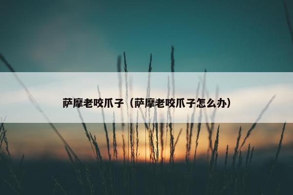 萨摩老咬爪子（萨摩老咬爪子怎么办）