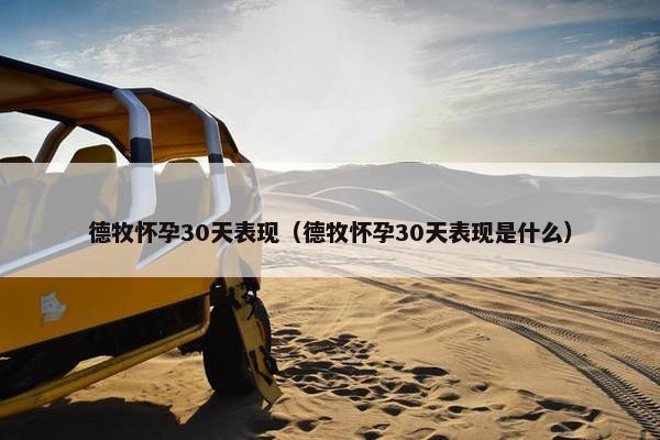德牧怀孕30天表现（德牧怀孕30天表现是什么）