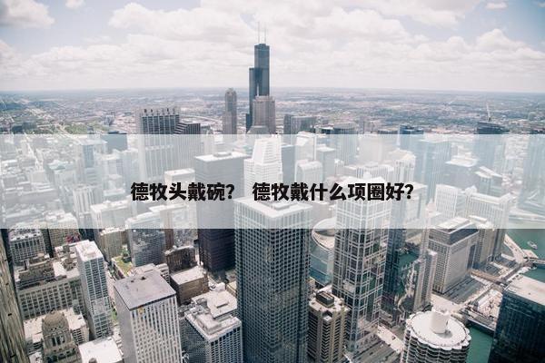 德牧头戴碗？ 德牧戴什么项圈好？