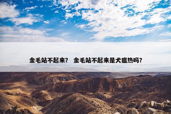 金毛站不起来？ 金毛站不起来是犬瘟热吗？