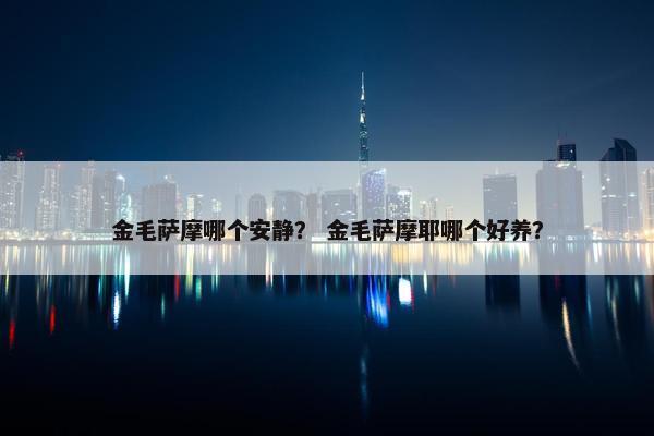 金毛萨摩哪个安静？ 金毛萨摩耶哪个好养？