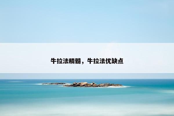 牛拉法精髓，牛拉法优缺点