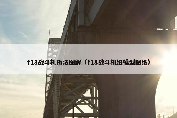 f18战斗机折法图解（f18战斗机纸模型图纸）