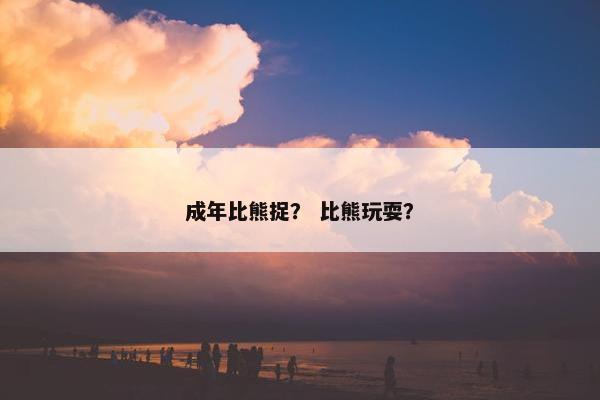 成年比熊捉？ 比熊玩耍？